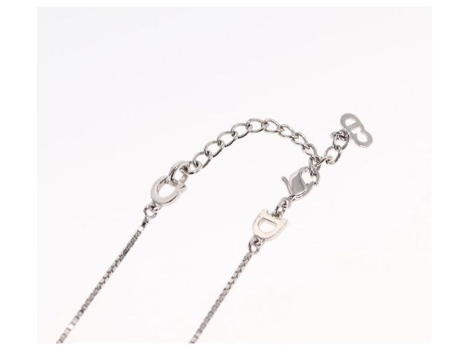 Choker in metallo argento Christian Dior Auth ti3633 - vista 13