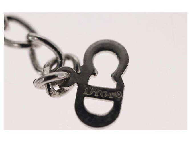 Choker in metallo argento Christian Dior Auth ti3633 - vista 14