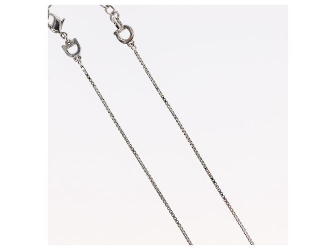 Choker in metallo argento Christian Dior Auth ti3633 - vista 6