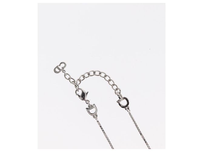 Choker in metallo argento Christian Dior Auth ti3633 - vista 7