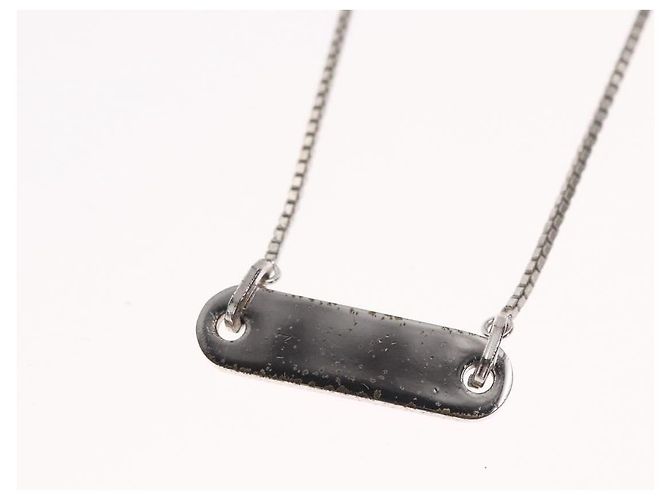 Choker in metallo argento Christian Dior Auth ti3633 - vista 9