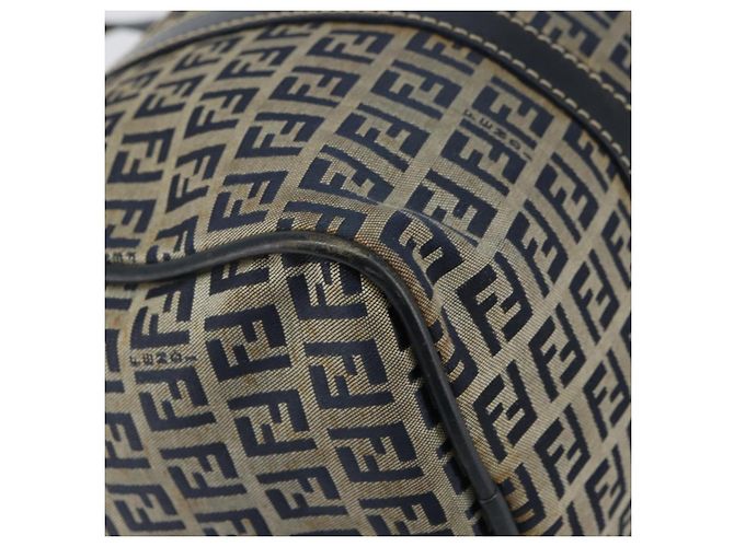 FENDI Zucchino Canvas Handtasche Navy Silber Authentisch 159400 Marineblau - Ansicht 11