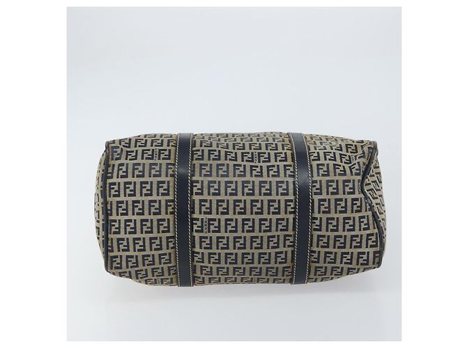 FENDI Zucchino Canvas Handtasche Navy Silber Authentisch 159400 Marineblau - Ansicht 9