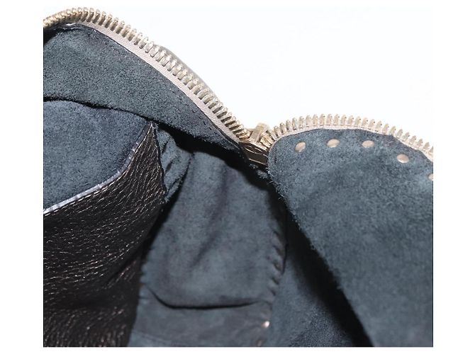 Zaino in pelle Valentino Rock Studs Argento Oro Auth BA9400 D'oro - vista 21