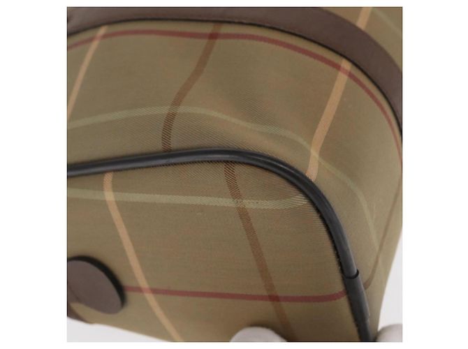 Autre Marque Borsa a mano in tela Nova Check Burberrys Khaki Oro Auth ti3581 D'oro Cachi - vista 10