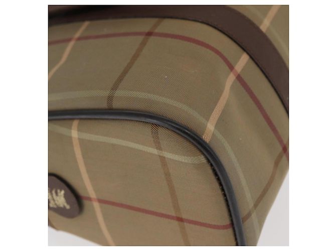 Autre Marque Borsa a mano in tela Nova Check Burberrys Khaki Oro Auth ti3581 D'oro Cachi - vista 12
