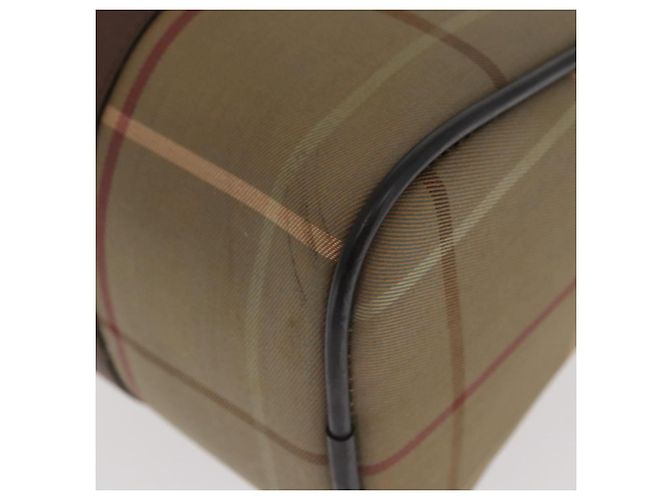 Autre Marque Borsa a mano in tela Nova Check Burberrys Khaki Oro Auth ti3581 D'oro Cachi - vista 13