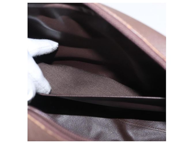 Autre Marque Borsa a mano in tela Nova Check Burberrys Khaki Oro Auth ti3581 D'oro Cachi - vista 19