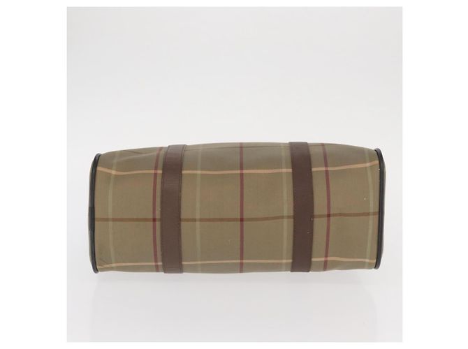 Autre Marque Borsa a mano in tela Nova Check Burberrys Khaki Oro Auth ti3581 D'oro Cachi - vista 9