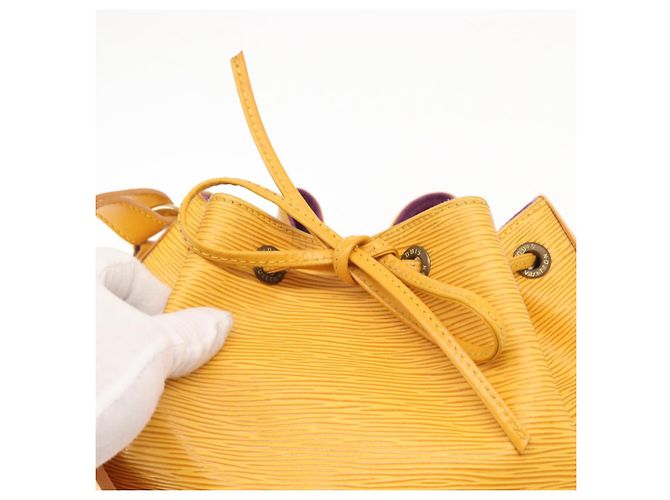 LOUIS VUITTON Borsa a Spalla Epi Noe Tassili Gialla M44009 LV Auth 158235 - vista 15