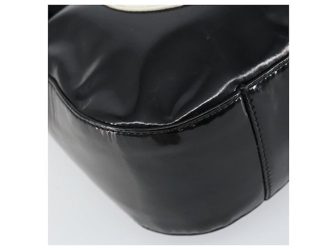 Bolsa de Ombro GUCCI Esmalte Preto Auth 160485 - vista 11