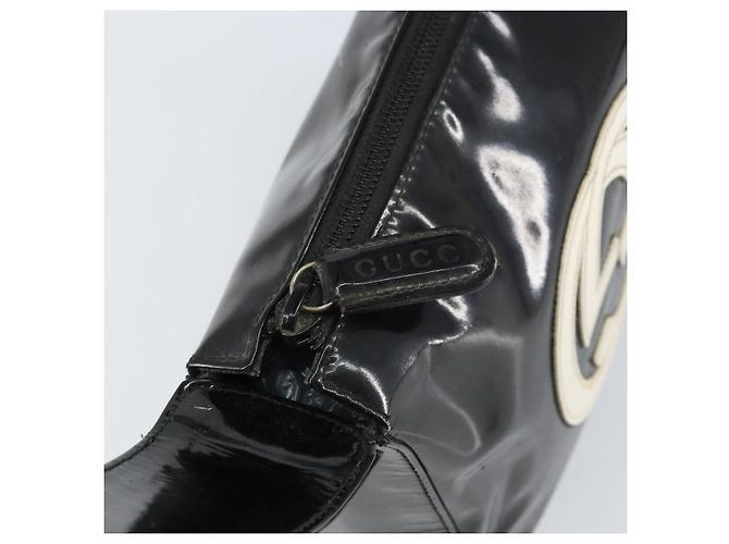 Bolsa de Ombro GUCCI Esmalte Preto Auth 160485 - vista 15