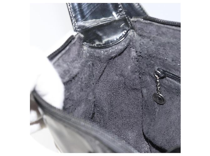 Bolsa de Ombro GUCCI Esmalte Preto Auth 160485 - vista 19