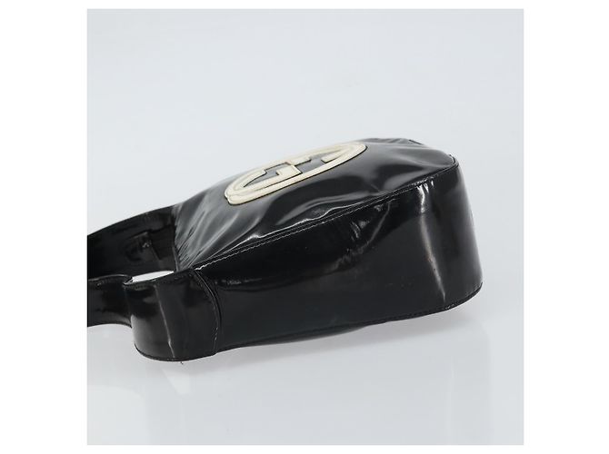 Bolsa de Ombro GUCCI Esmalte Preto Auth 160485 - vista 5