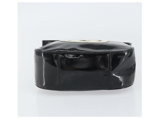 Bolsa de Ombro GUCCI Esmalte Preto Auth 160485 - vista 9