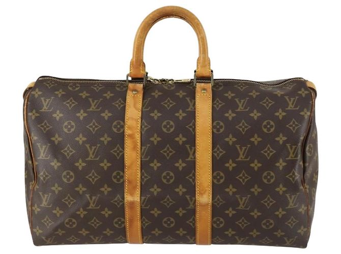 LOUIS VUITTON Borsa Boston Monogram Keepall 45 M41428 Auth LV 158284 Monogramma - vista 2