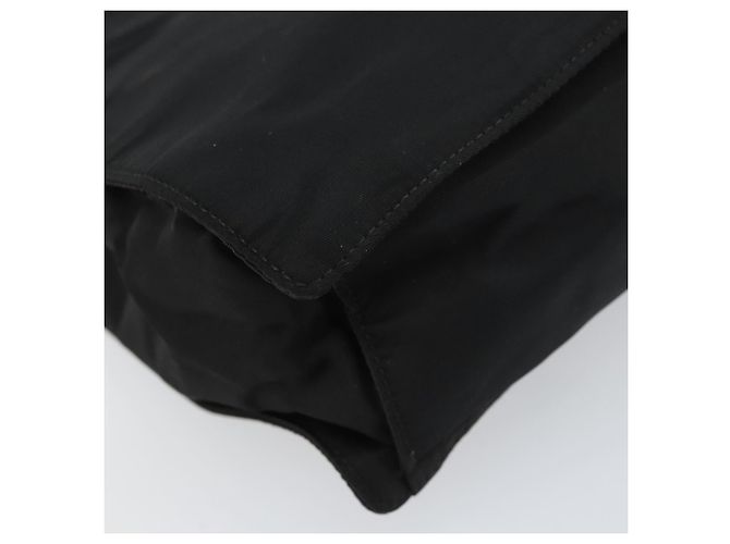 PRADA Borsa a mano in nylon nero argento Auth 159055 - vista 13