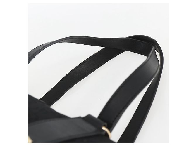 Borsa a mano GUCCI in tela nera e oro 248270 Auth ka1280 Nero D'oro - vista 8