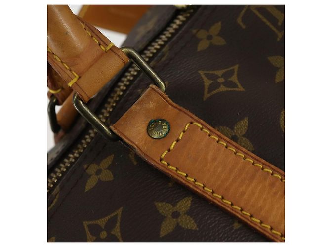 LOUIS VUITTON Borsa Boston Monogram Keepall 60 M41422 LV Auth BA9012 Monogramma - vista 14