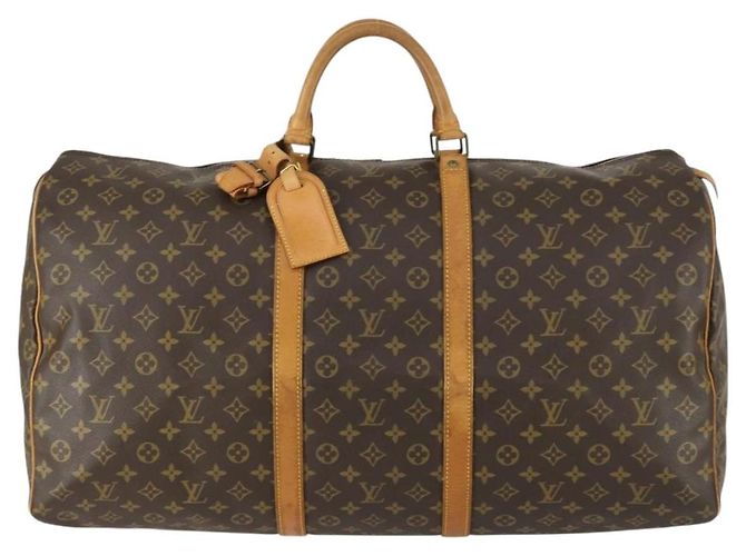 LOUIS VUITTON Borsa Boston Monogram Keepall 60 M41422 LV Auth BA9012 Monogramma - vista 2