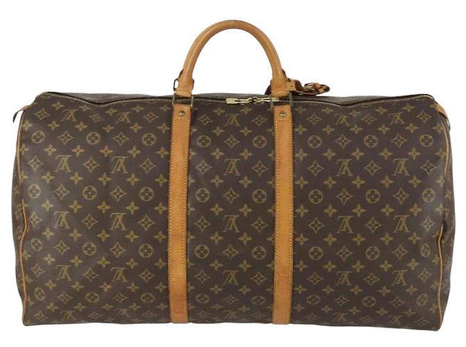 LOUIS VUITTON Borsa Boston Monogram Keepall 60 M41422 LV Auth BA9012 Monogramma - vista 3