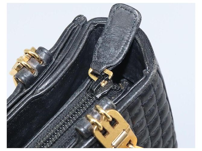 BALLY Borsa Tote in Pelle Nera Oro Auth BA9361 Nero D'oro - vista 14