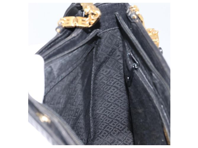 BALLY Borsa Tote in Pelle Nera Oro Auth BA9361 Nero D'oro - vista 18