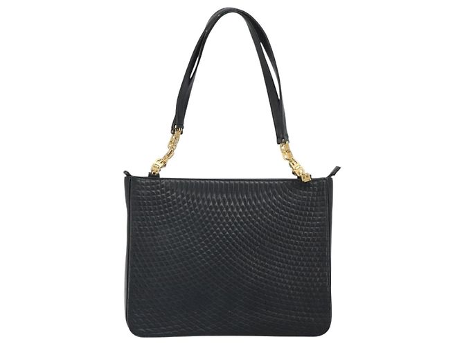 BALLY Borsa Tote in Pelle Nera Oro Auth BA9361 Nero D'oro - vista 2