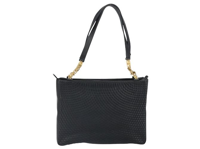 BALLY Borsa Tote in Pelle Nera Oro Auth BA9361 Nero D'oro - vista 3