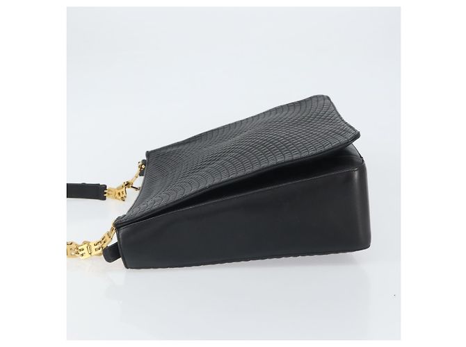 BALLY Borsa Tote in Pelle Nera Oro Auth BA9361 Nero D'oro - vista 5