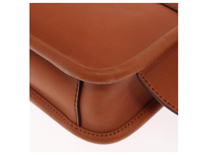 Borsa a tracolla in pelle marrone Coach Auth am10204 - vista 13