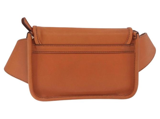 Borsa a tracolla in pelle marrone Coach Auth am10204 - vista 3