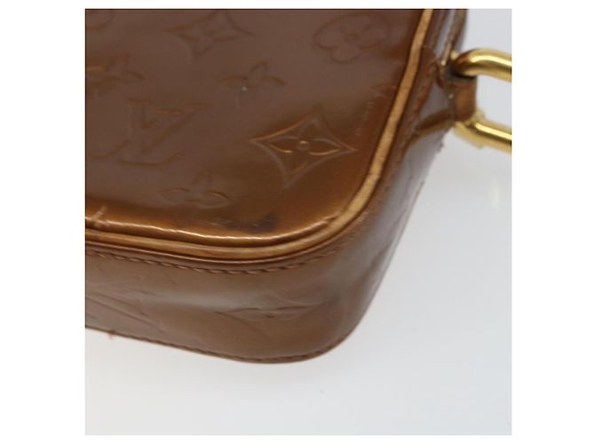 LOUIS VUITTON Borsa a Spalla Monogram Vernis Christie PM Bronzo M91111 Auth ka1269 - vista 12