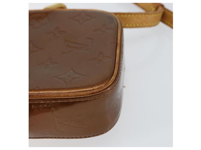 LOUIS VUITTON Borsa a Spalla Monogram Vernis Christie PM Bronzo M91111 Auth ka1269 - vista 13