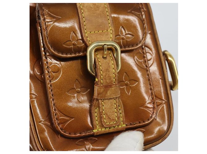 LOUIS VUITTON Borsa a Spalla Monogram Vernis Christie PM Bronzo M91111 Auth ka1269 - vista 15