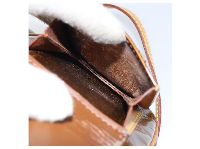 LOUIS VUITTON Borsa a Spalla Monogram Vernis Christie PM Bronzo M91111 Auth ka1269 - vista 21