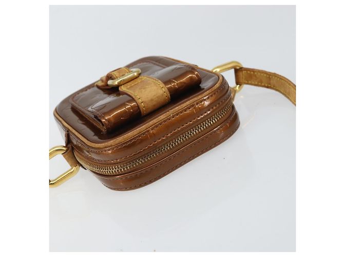 LOUIS VUITTON Borsa a Spalla Monogram Vernis Christie PM Bronzo M91111 Auth ka1269 - vista 6