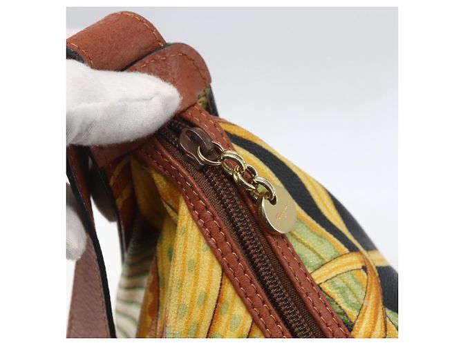 Borsa a Spalla Salvatore Ferragamo Marrone Oro Auth ka1379 D'oro - vista 14