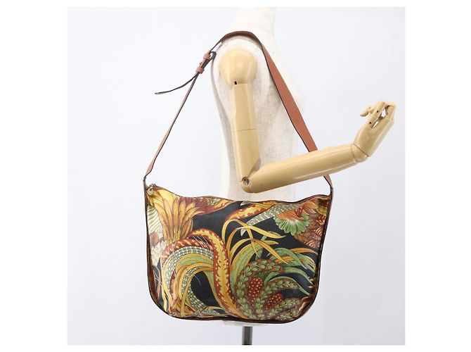 Borsa a Spalla Salvatore Ferragamo Marrone Oro Auth ka1379 D'oro - vista 19