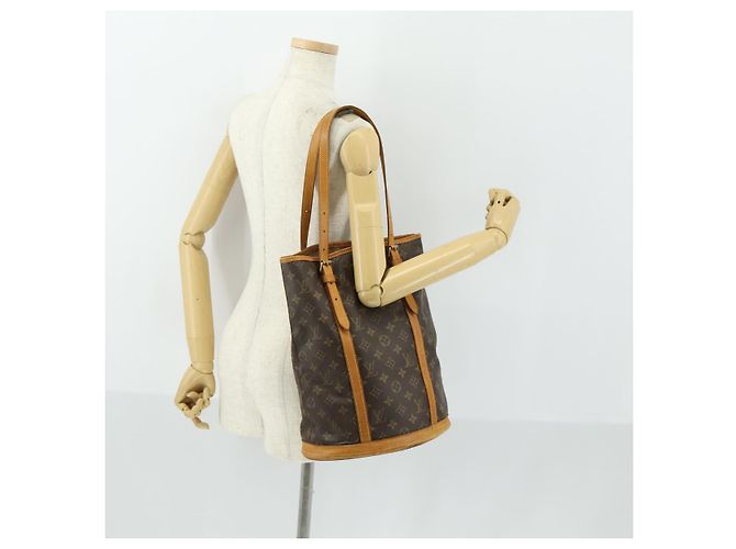 LOUIS VUITTON Borsa a Spalla Monogram Bucket GM M42236 LV Auth 155534 Monogramma - vista 21