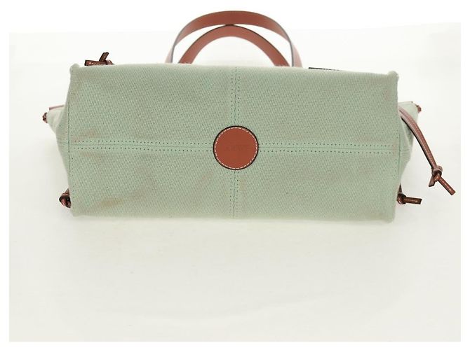 LOEWE Anagram Tasche aus Canvas Hellgrün Auth 159034 - Ansicht 10