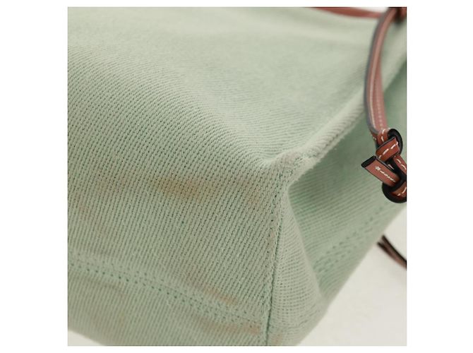 LOEWE Anagram Tasche aus Canvas Hellgrün Auth 159034 - Ansicht 16
