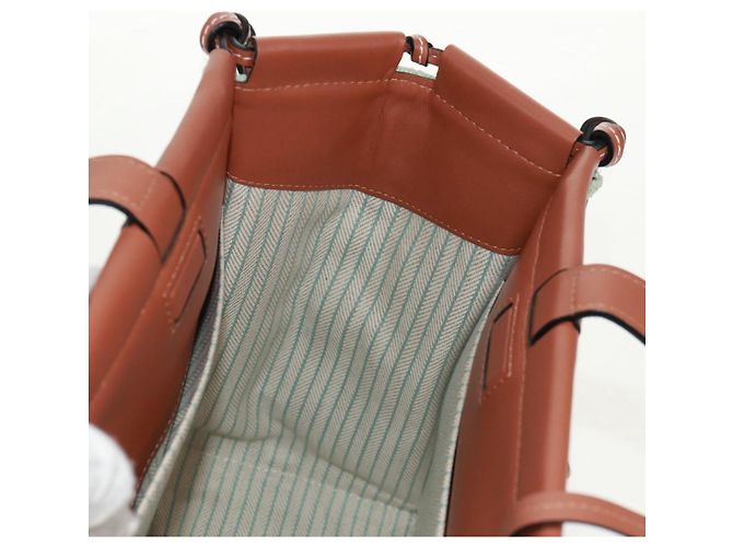LOEWE Anagram Tasche aus Canvas Hellgrün Auth 159034 - Ansicht 21