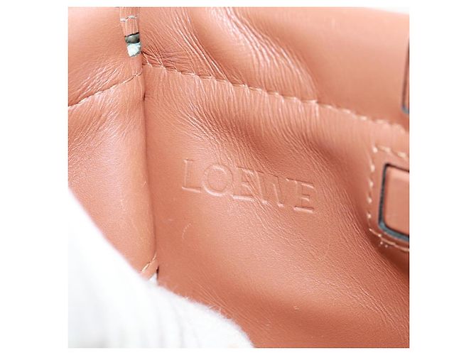 LOEWE Anagram Tasche aus Canvas Hellgrün Auth 159034 - Ansicht 23