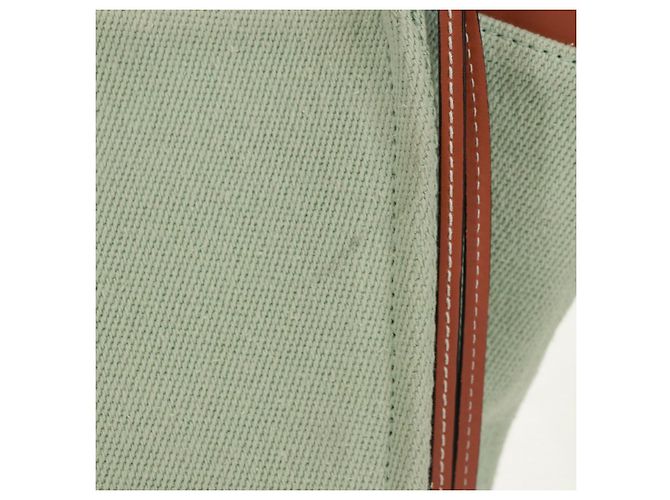 LOEWE Anagram Tasche aus Canvas Hellgrün Auth 159034 - Ansicht 3