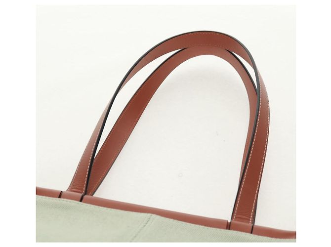 LOEWE Anagram Tasche aus Canvas Hellgrün Auth 159034 - Ansicht 9