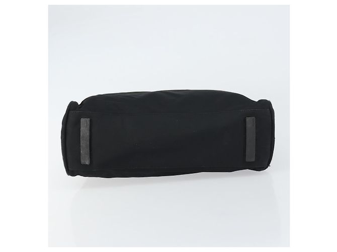 PRADA Borsa a mano in nylon nero argento Auth 159051 - vista 9
