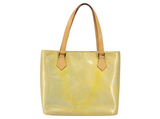 LOUIS VUITTON Borsa a Mano Houston Monogram Vernis Grigio M91053 LV Auth 159249 - vista 2