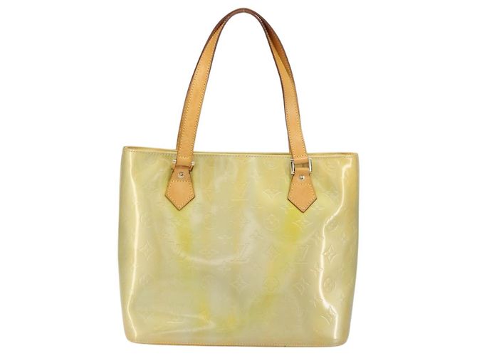 LOUIS VUITTON Borsa a Mano Houston Monogram Vernis Grigio M91053 LV Auth 159249 - vista 3