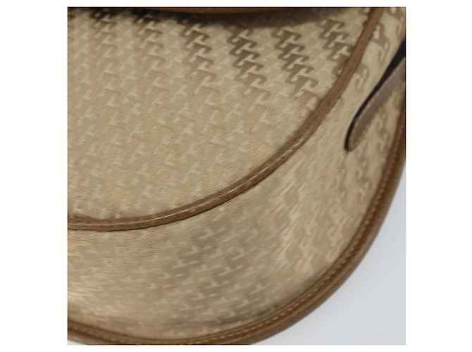 Bolso de Hombro GUCCI de Nylon Cuero Beige Dorado 007 754 0074 Auth ep12620 - vista 10